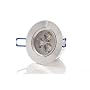 LED Einbaustrahler, 3x1 Watt, dimmbar, WARMWEISS, &hellip von World of LED
