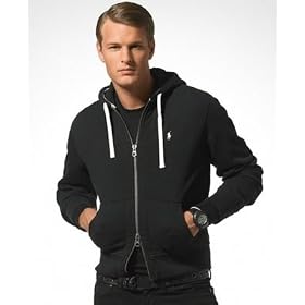 <b>Polo by Ralph Long Sleeve Solid Fleece Full Zip Hoodie</b>