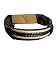 HAWAIIAN SURFER STYLE LEATHER HEMP ADJ BRACELET