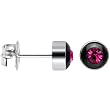 5mm Bezel January Birthstone Stud Earrings