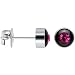 5mm Bezel January Birthstone Stud Earrings