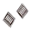 Southwestern Native American Rectangular Earrings by Navajo Artist Tommy Charley, #TP170