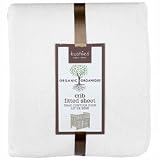 Kushies Organic Jersey Crib Fitted Sheet, White