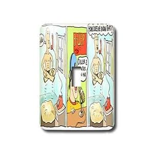 Londons Times Funny Society Cartoons - Metaphysical Talk Radio - Light Switch Covers -... by 