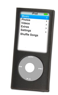 Logic3 Leather Flip H&uuml;lle f&uuml;r iPod nano 4G