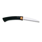 Fiskars 123830 Handsaege, Grobzahnung, Laenge: 36cm, mit Guertelclip