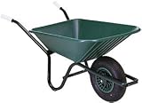 Produkt-Bild: Altr.-Fort 5116.72222222222 Gartenkarre 90 Liter, Polypropylen-Mulde gelbe Felge, lacktiert Rahmen, Kippb&uuml;gel