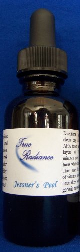JESSNER'S (JESSNER PEEL) by True Radiance chemical peel. Exfoliating, Skin resurface, Collagen production, remove hyperpigmentation, pimples and age or liver spots. 1 oz/30ml.