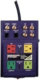 Monster Cable FSHTS400 4-Outlet High Performance PowerCenter With Coax And Phone Line Protection - Silver