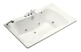 IMAGE OF Kohler K-1369-H2-0 Infinity Bath 6Ft Whirlpool with Right-Hand Pump, White