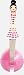 Pylones Lady Manicure Nail File w/ Suction Cup for Mounting - Pink Dress