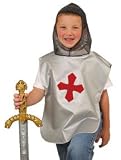 (MB-60106) One Size Child (Up to 8) - Knight Costume Set for Small Children (Sword not included)