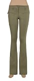 MAXSTUDIO STRETCH DOBBY POCKETED BOOTLEG PANTS