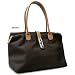 Designer Inspired Arizzo Shoulder Handbag - Brown