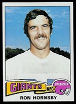 1975 Topps Regular (Football) Card# 87 Ron Hornsby of the New York Giants VGX Condition