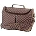 Gigi Chantal™ Brown Checkered Tapestry Vanity Bag