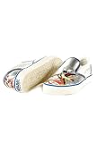 Ed Hardy Silver Sparrow Silver Metallic Deck Leather Slip-on Lowrise Women Shoes