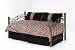 4pc Southern Textiles Jaguar Onyx Black Cheetah Leopard Print Daybed Comforter Cover Bedding Set