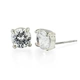 Big Cz Stud Crystal Earrings