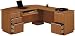 Milano Right L Desk 72" Full Pedestal