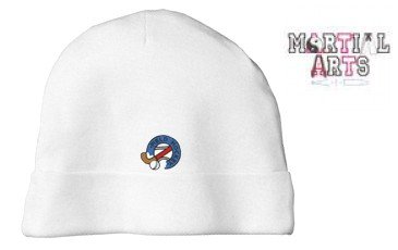 Embroidered Infant Rib Knit Beanie with the image of: martial arts kid