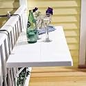 Kettler Folding Balcony Table - White