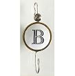 Monogram Large Ceramic Hook - B Monogram Large Ceramic Hook - B