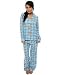 Paul Frank The Julius Signature Flannel PJ Set in Sky,Sleepwear for Women