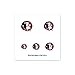 Florida State Seminoles (FSU) 4-Pack Temporary Nail Tattoos