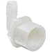 Thogus Nylon Tube Fitting, 90 Degree Elbow, White, NPT Female x Barbed