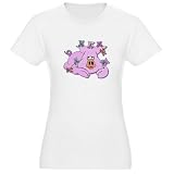 Pink Pig Piglets Pets Jr. Jersey T-Shirt by CafePress