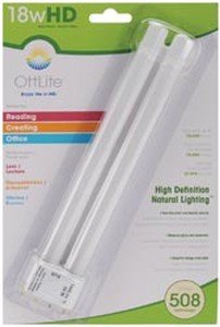 T18330 00 359 OttLite OttLite plug-in-18W CFL 4-pin single tube base compact fluorescent light