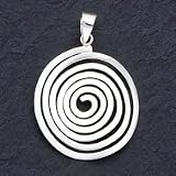 Sterling Silver Fancy Round Pendant
