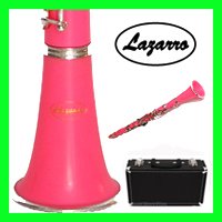 Lazarro Band Bb CLARINET Nickel Keys wth Deluxe Case & Extras (Pink)