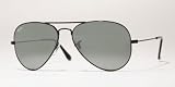 Ray Ban RB3025 Large Aviator Sunglasses - 002/37 Black (Green Lens) - 55mm