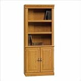 Orchard Hills 2Door Library Bookcase  Carolina Oak