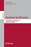 Runtime Verification: Third International Conference, RV 2012, Istanbul, Turkey, September 25-28, 2012, Revised Selected Papers (Lecture Notes in Computer Science / Programming and Software Engineering)