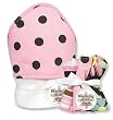 Trend-Lab 21010 Maya Dot Hooded Towel And Wash Cloth Set