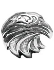 Genuine Zable (TM) Product. 925 Sterling Silver Eagle Head Bead Charm. 100% Satisfaction Guaranteed.
