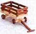 Dollhouse Miniature Red Wood Wagon