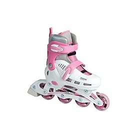 SFR Cyclone Adjustable Inline Skates White/Pink Size 12-2