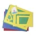 Photo : Pacon 72550 Precut Mat Frames, 4 Assorted Colors, 12 ea. of 5 Assorted Sizes, 60/pack