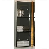 IMAGE OF Aeri Vertical Wall Mount Cabinet Finish: Smoked Gray