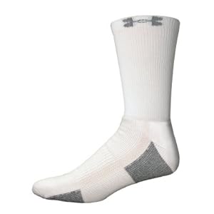Under Armour Crew 3 Pack Socks 9-11 White