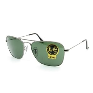 Ray Ban Sunglasses RB3136 Caravan 004 Gunmetal Crystal Green, 55mm