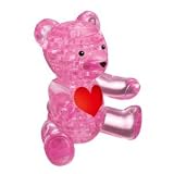CRYSTAL PUZZLE Teddy Bear Pink 50118