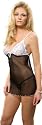Sheer Chemise Babydoll Lingerie Set