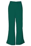 Cherokee Workwear Scrubs 4101 PETITE Low Rise Flare Leg Scrub Pant (Hunter, XS-Petite)
