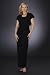 Apparel : Black Formal Evening Dress with Bolero Jacket - Mother of Bride & Groom, Wedding, Party, MOB Gown by Sean Collection (7251)