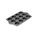 Hoffritz Measure Marks Non Stick Carbon Steel 12 Cup Muffin Pan